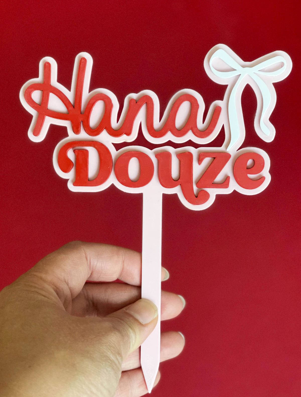 Cake topper Coquette