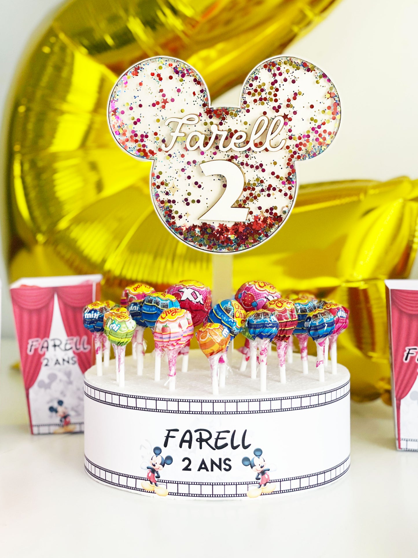 Shake Cake topper Souris