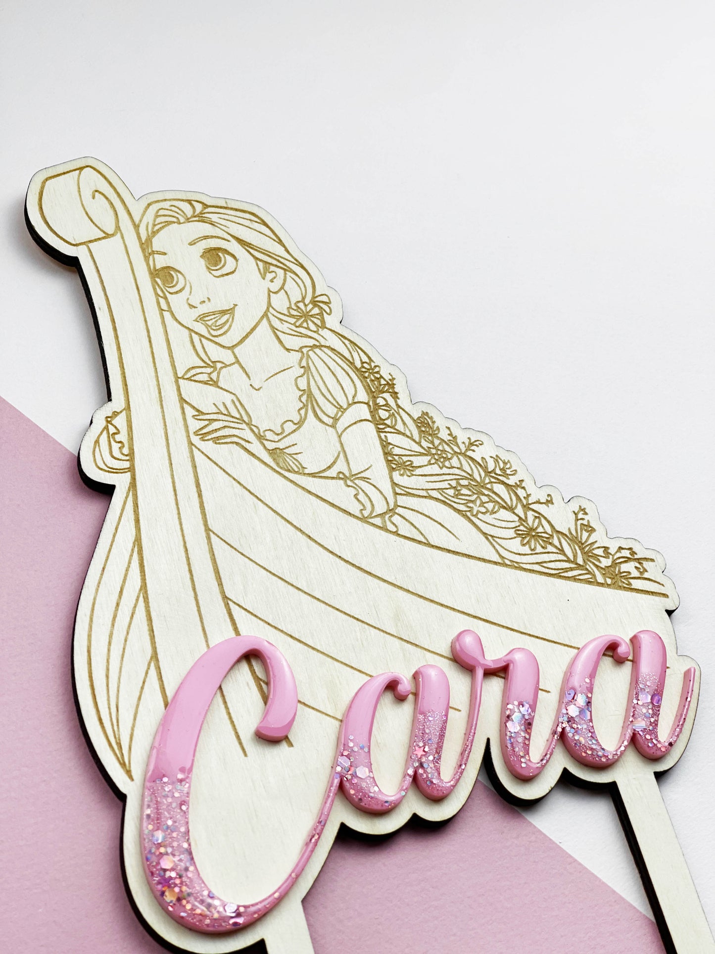 Cake topper Raiponce Barque