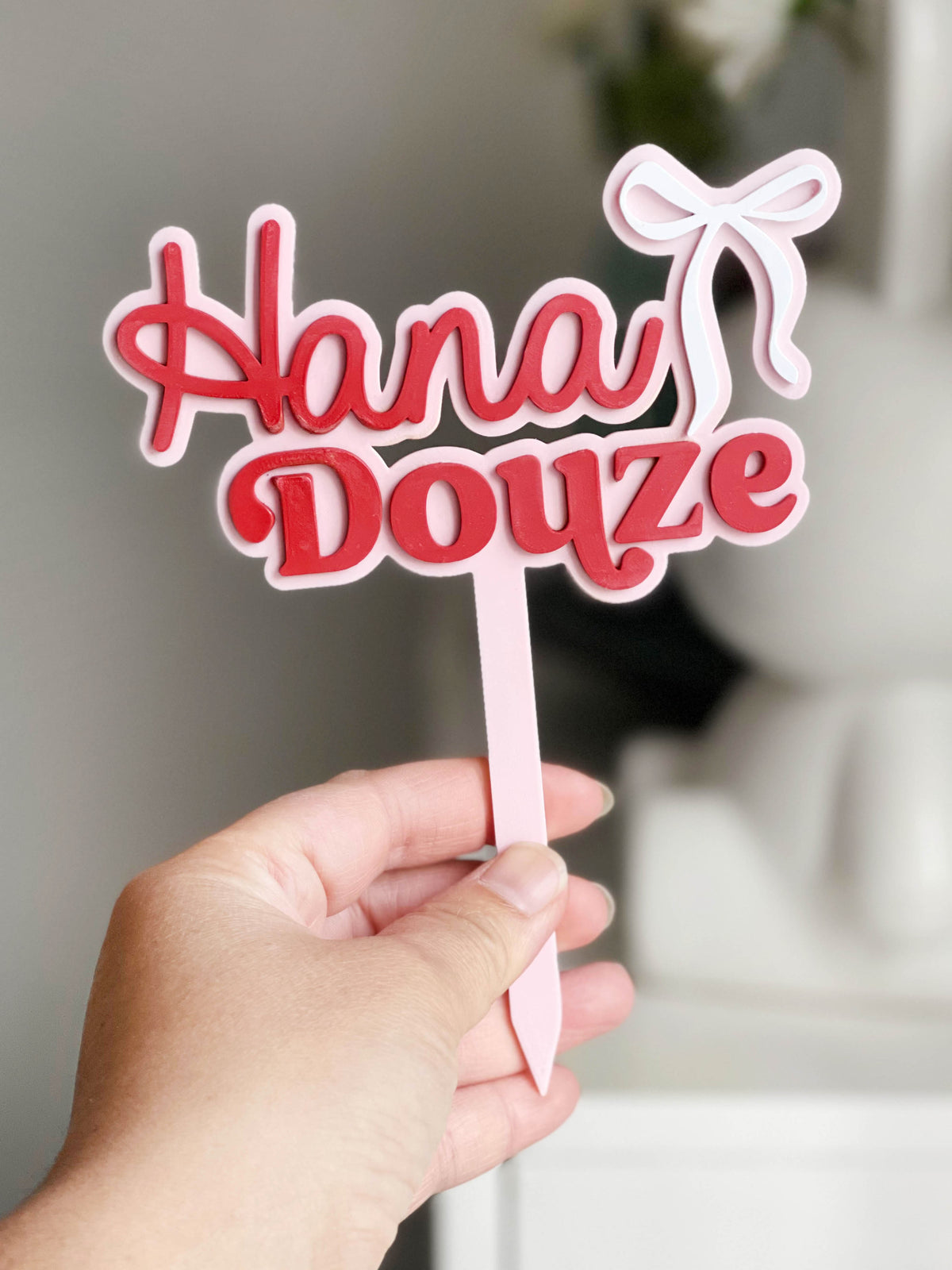 Cake topper Coquette