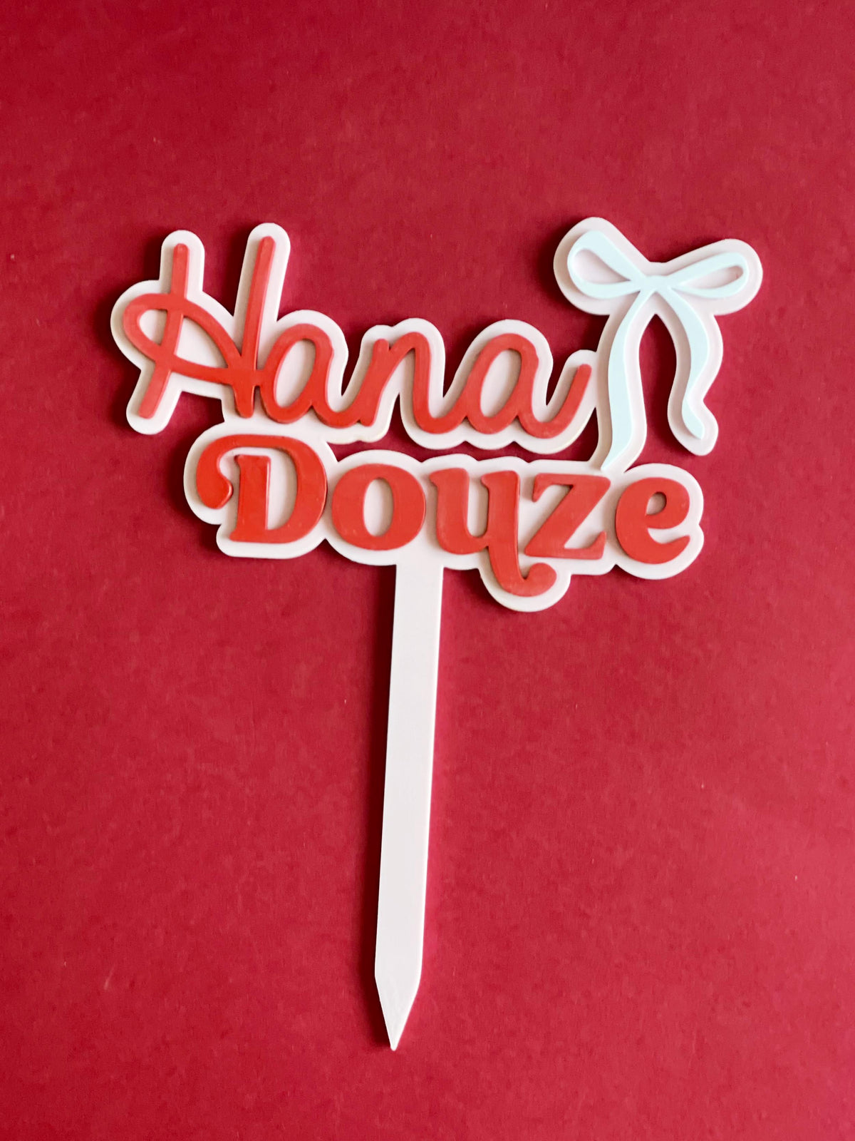 Cake topper Coquette