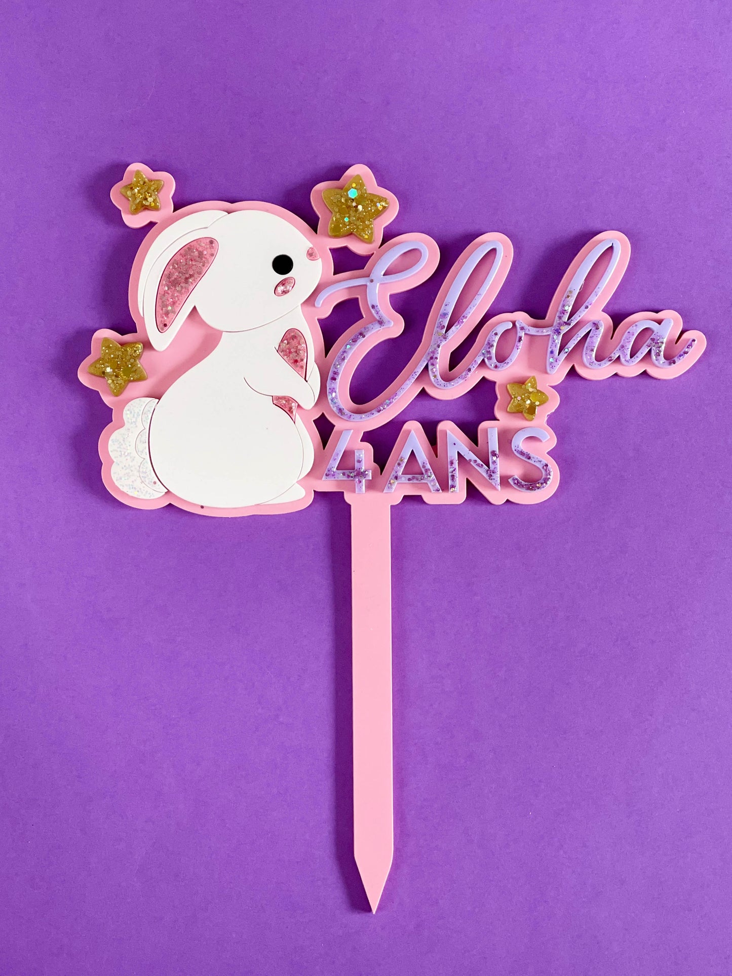 Cake topper Lapin