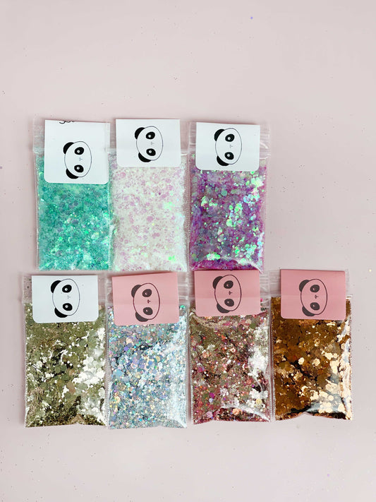 Lot de 7 couleurs de Paillettes