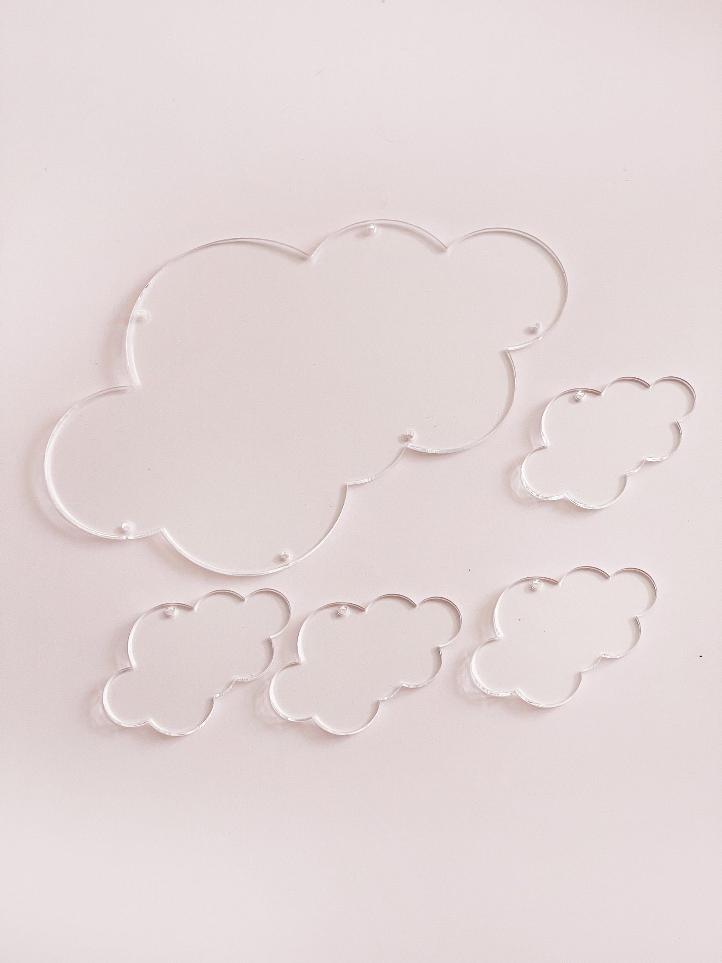 Plaques Nuages Naissance (par lot) 27x16,8cm