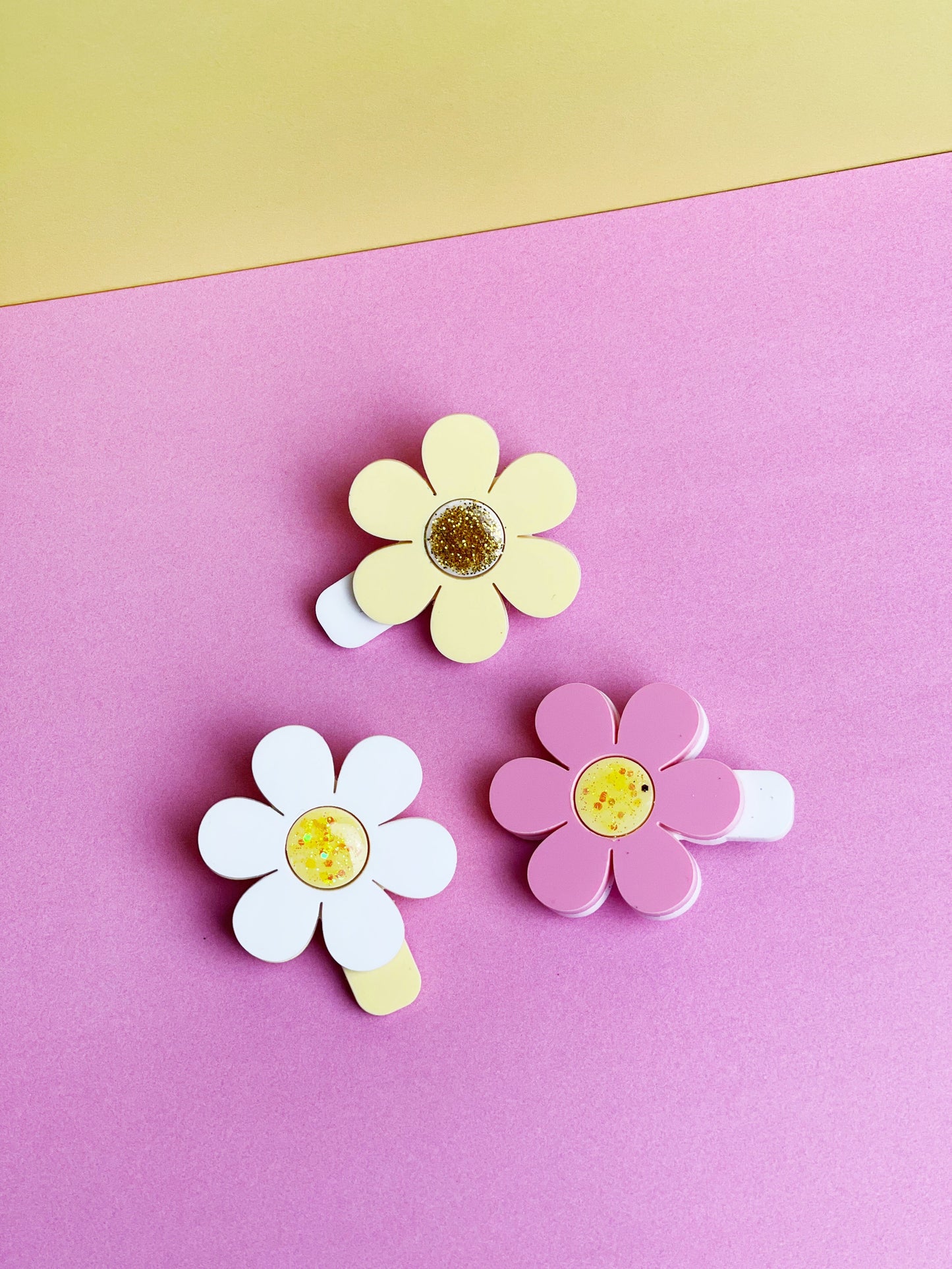 Barrette Marguerite Blanche