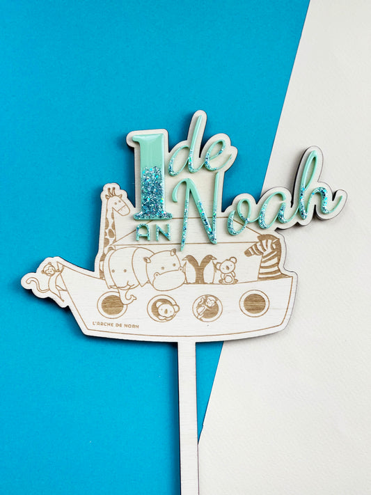 Cake topper Arche de Noé