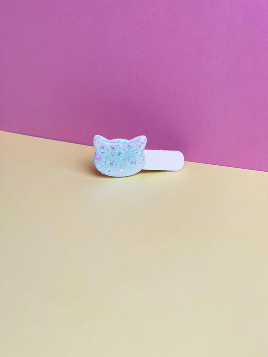 Barrette Miaou Pastel Bleu