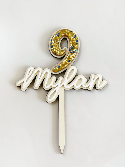 Cake topper Birthday