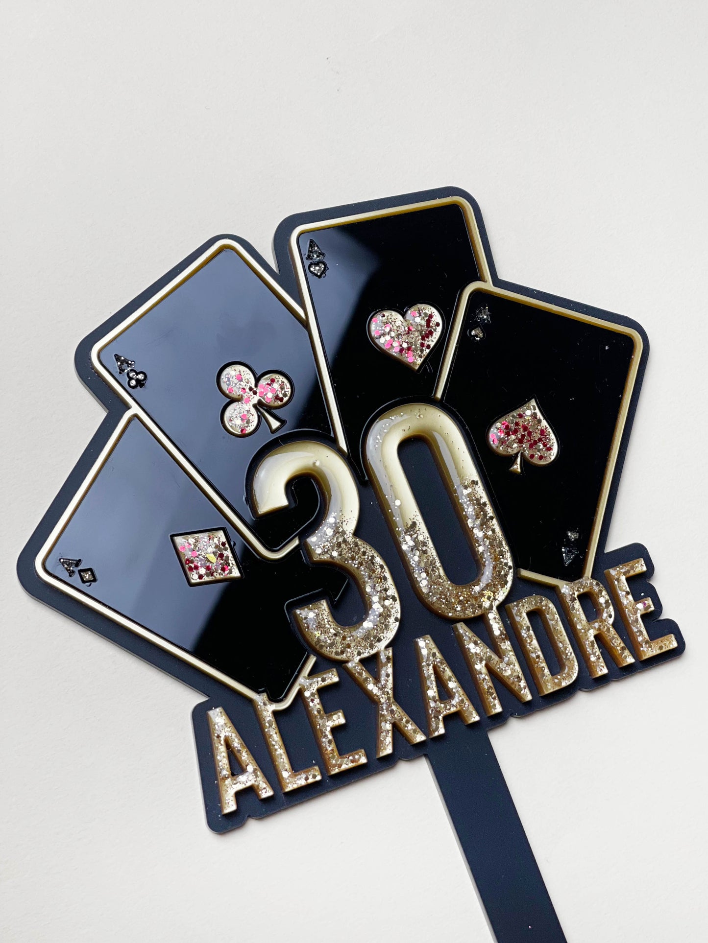 Cake topper Casino