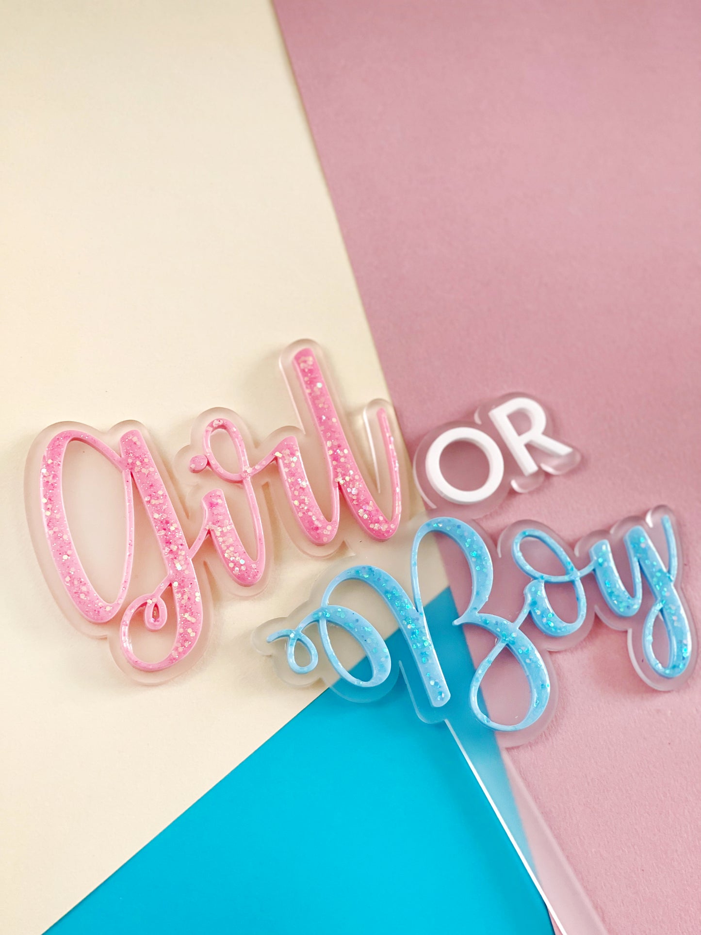 Cake topper Gender Reveal