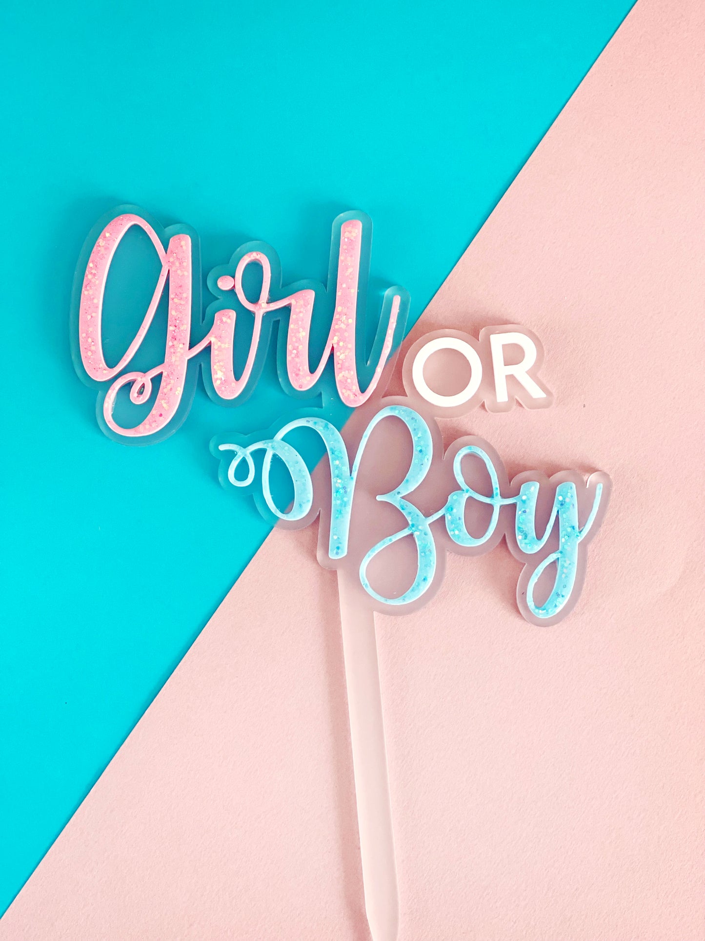 Cake topper Gender Reveal