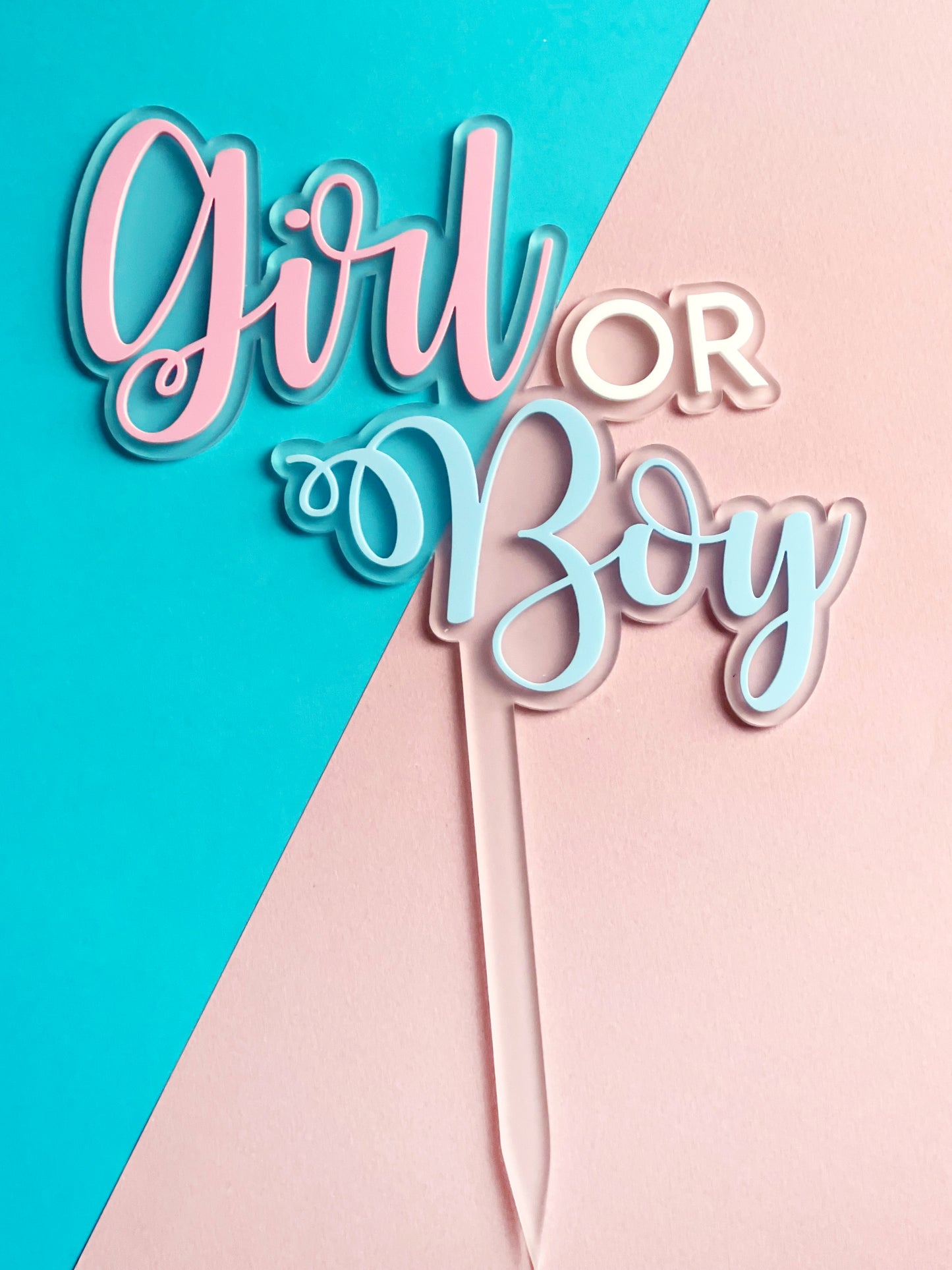 Cake topper Gender Reveal