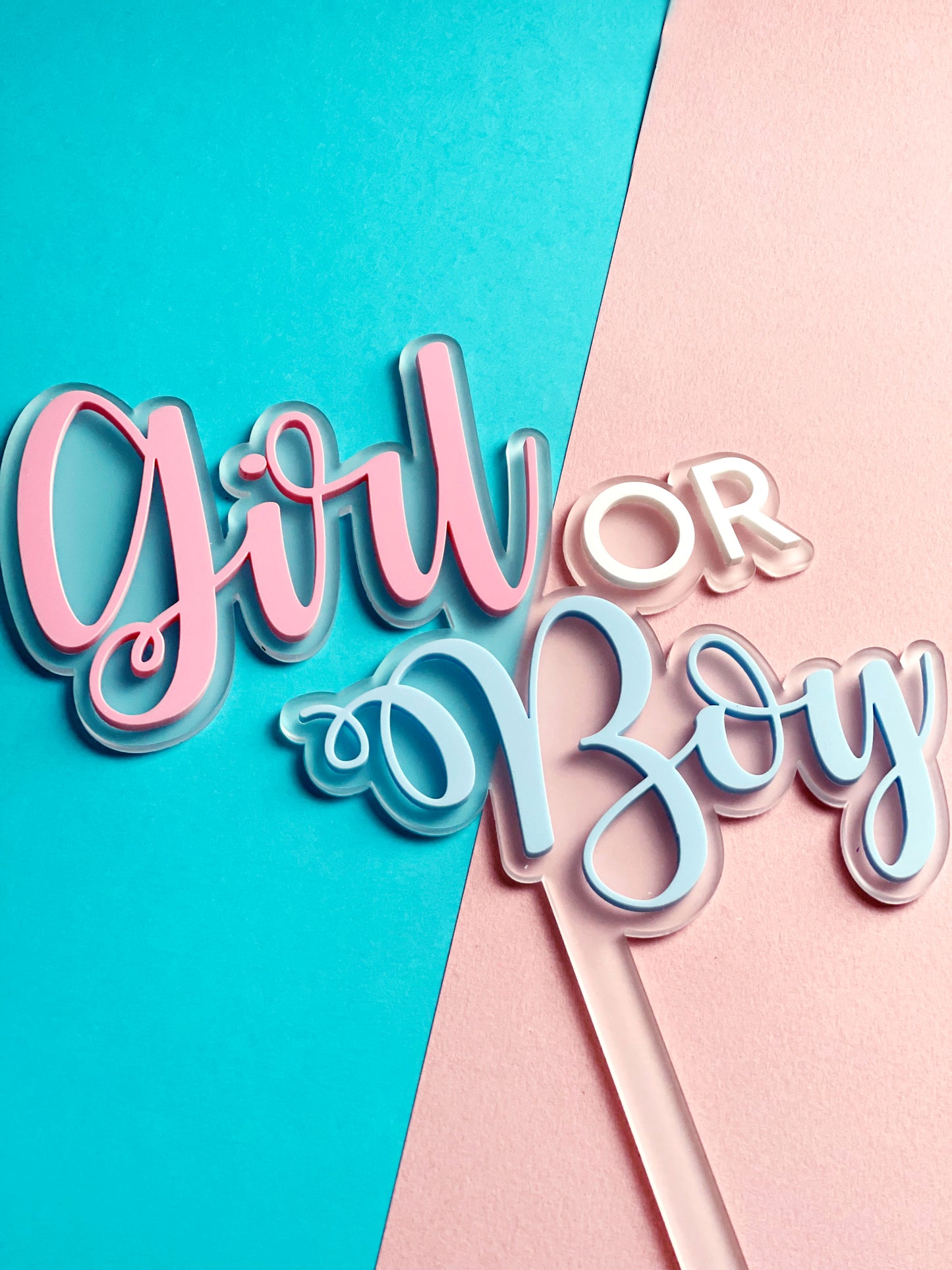 Cake topper Gender Reveal