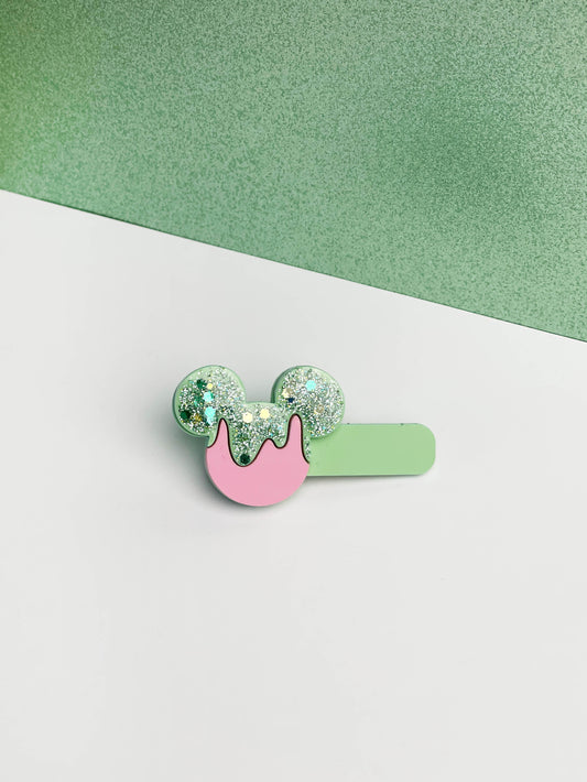 Barrette Glace mimi rose coulis Mint