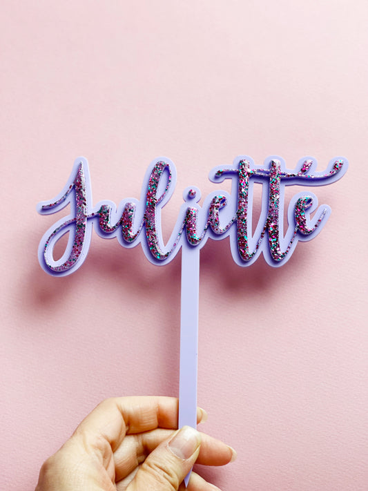 Cake topper GLITTER