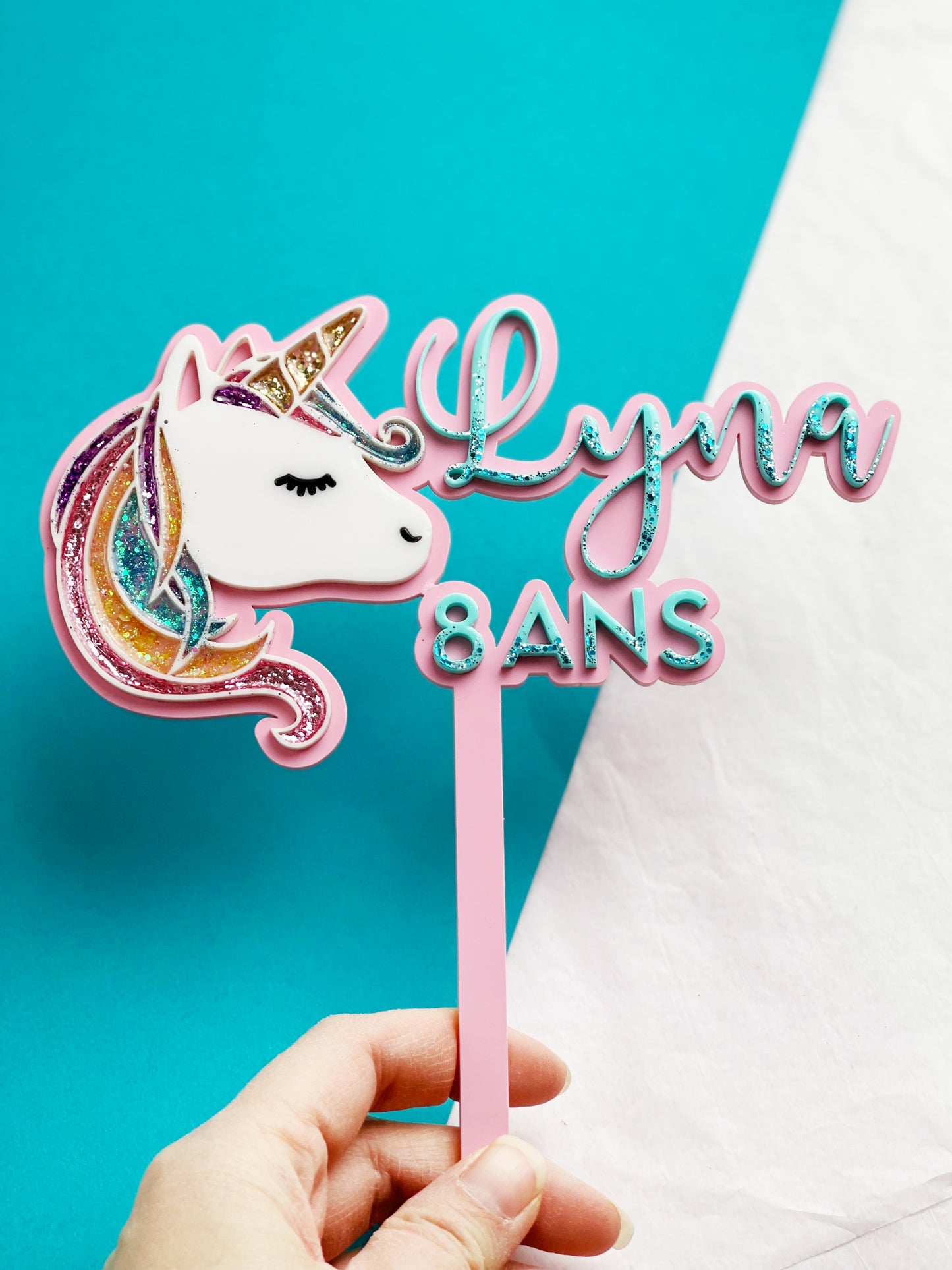 Cake topper Licorne