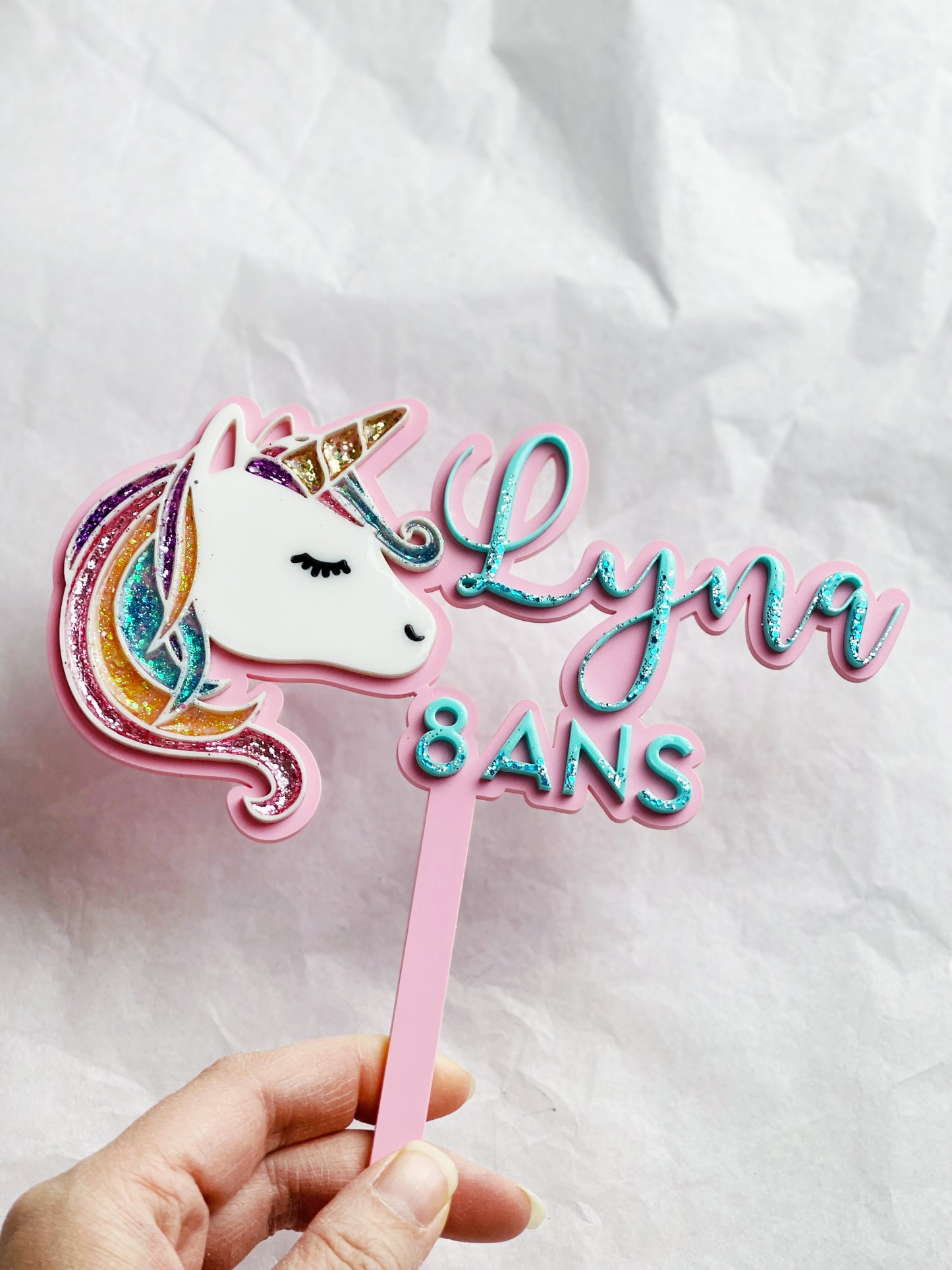 Cake topper Licorne