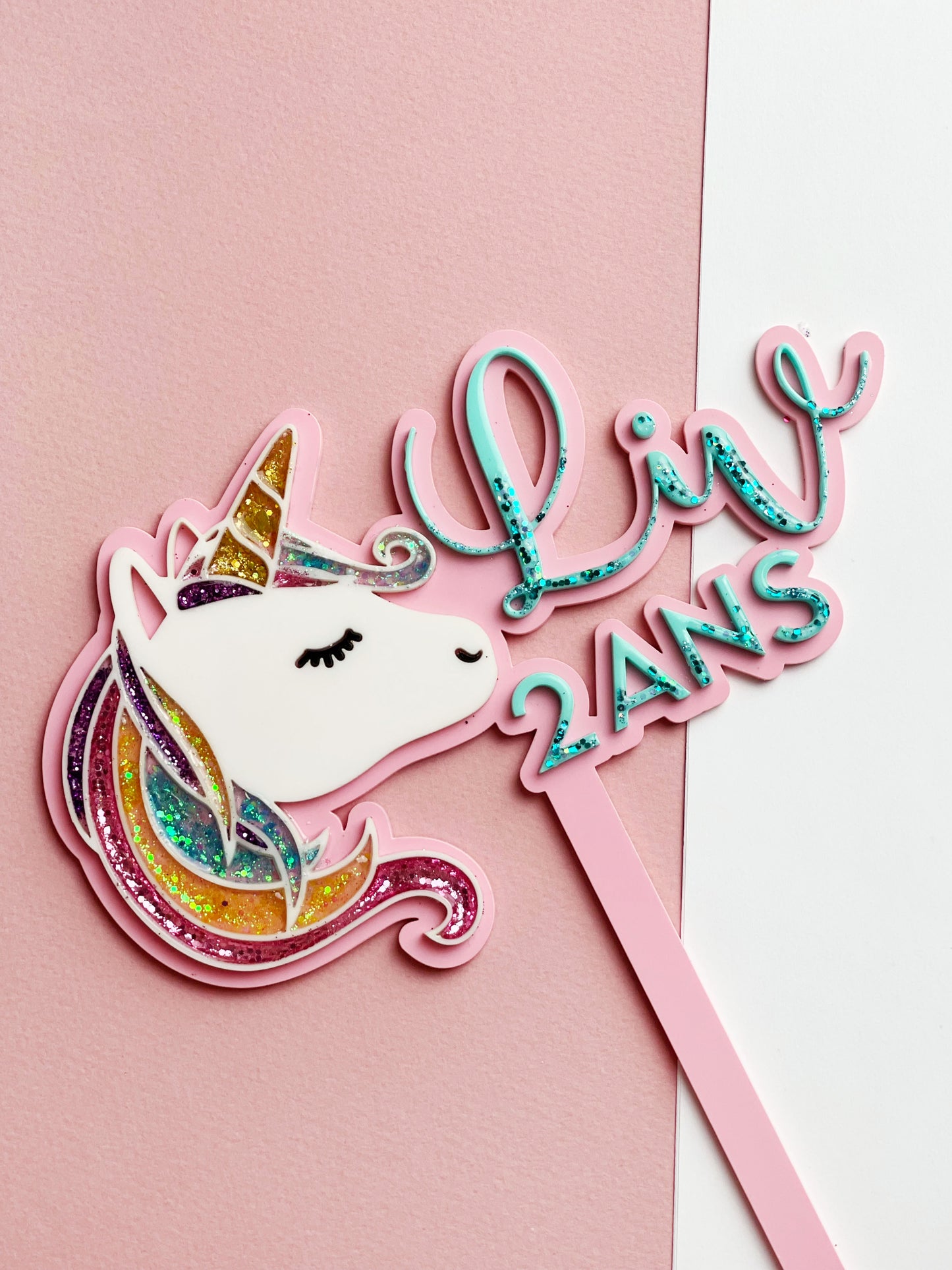 Cake topper Licorne