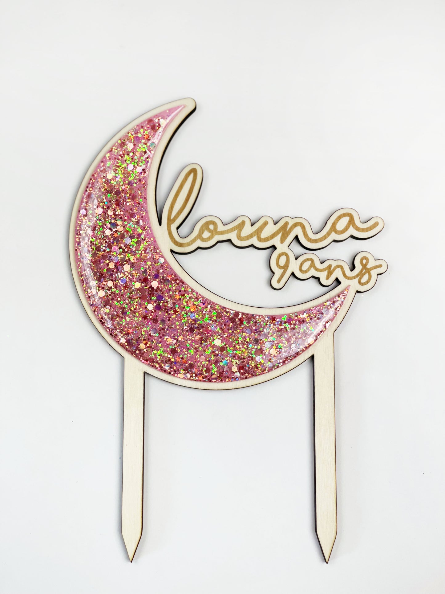 Cake topper Lune