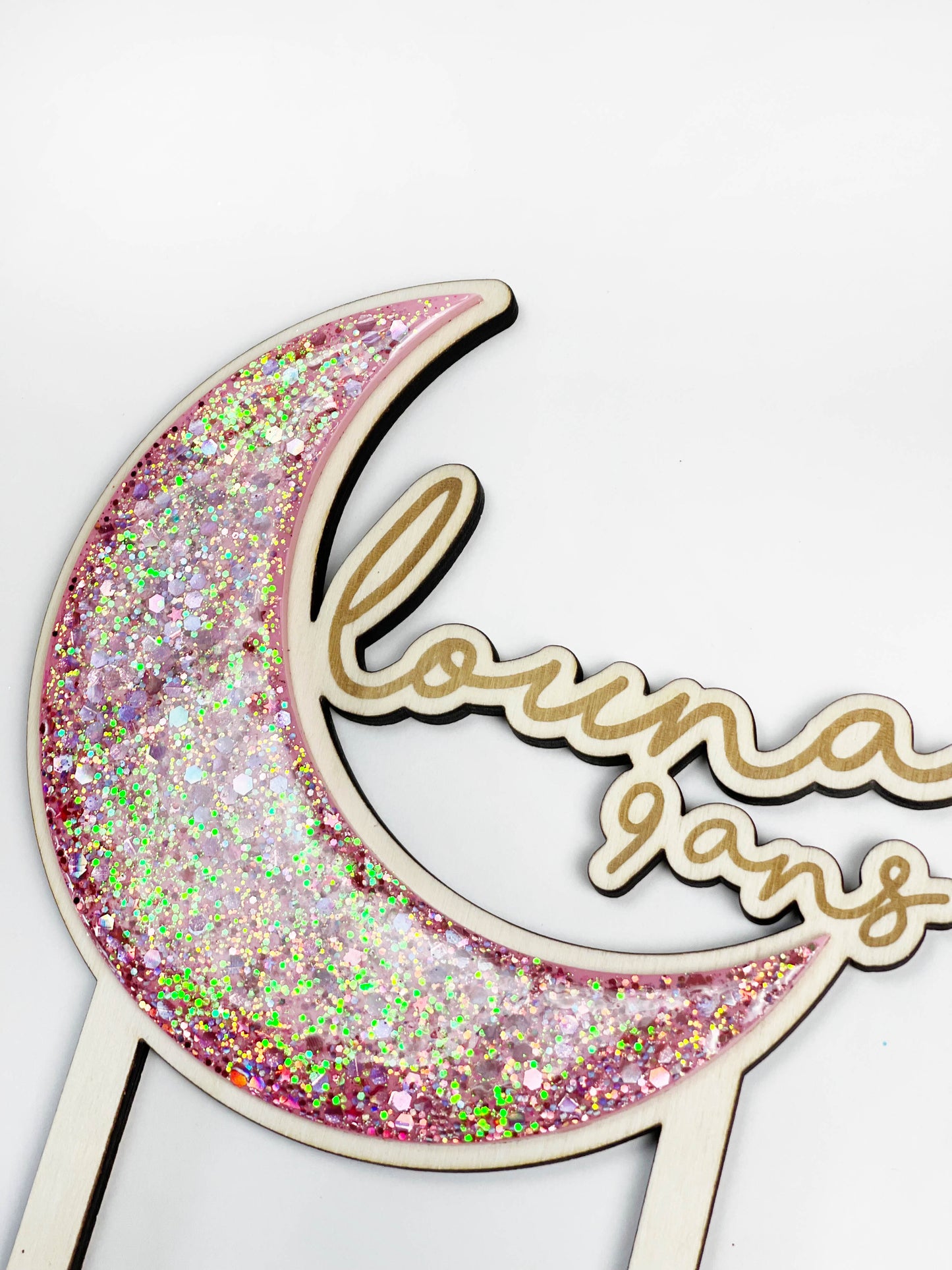 Cake topper Lune