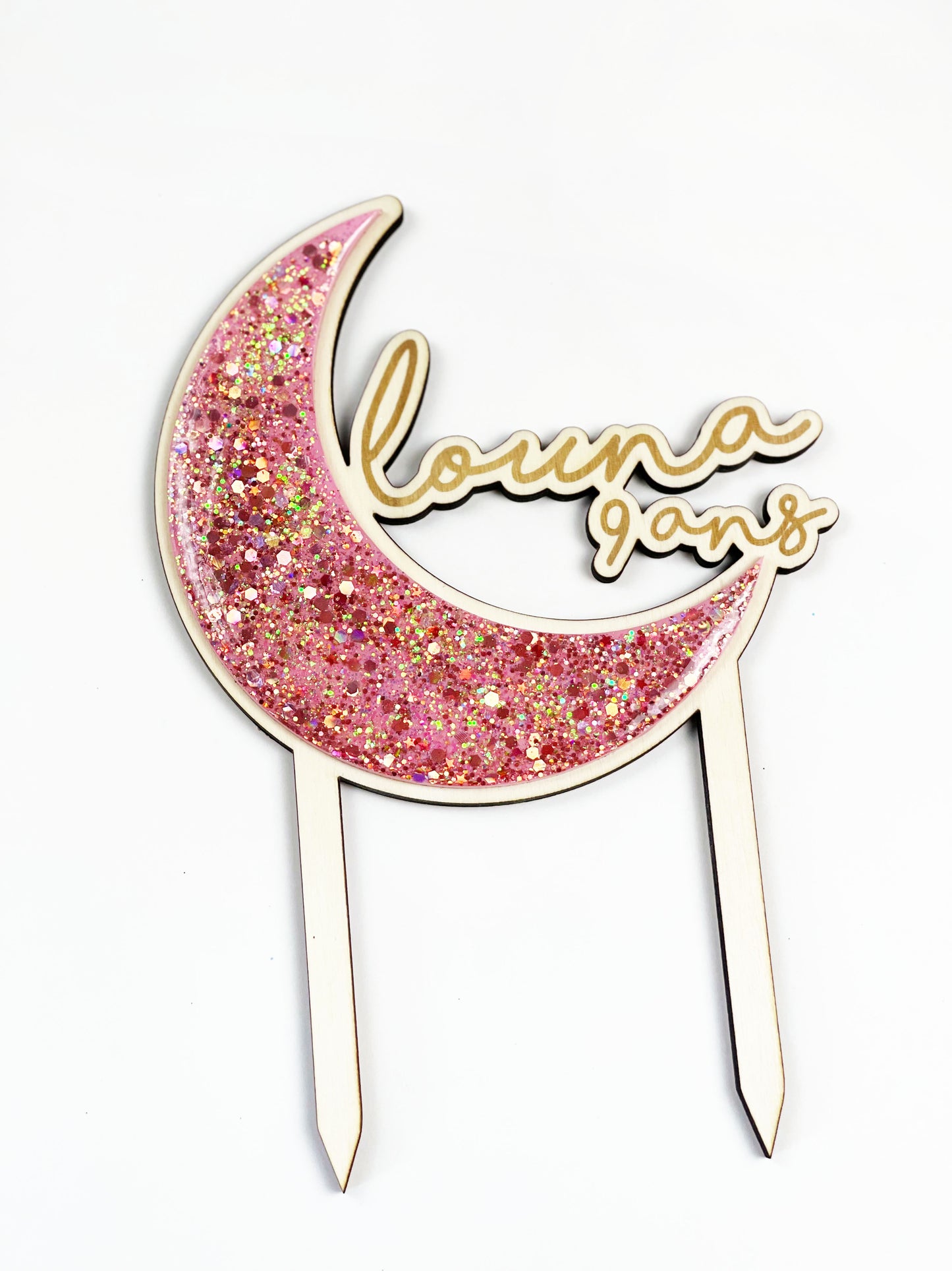 Cake topper Lune