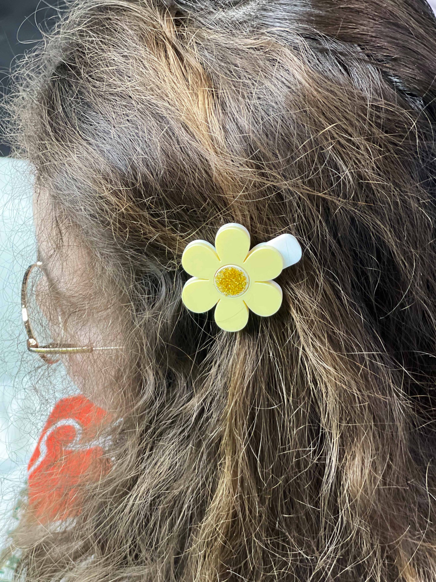 Barrette Marguerite Jaune