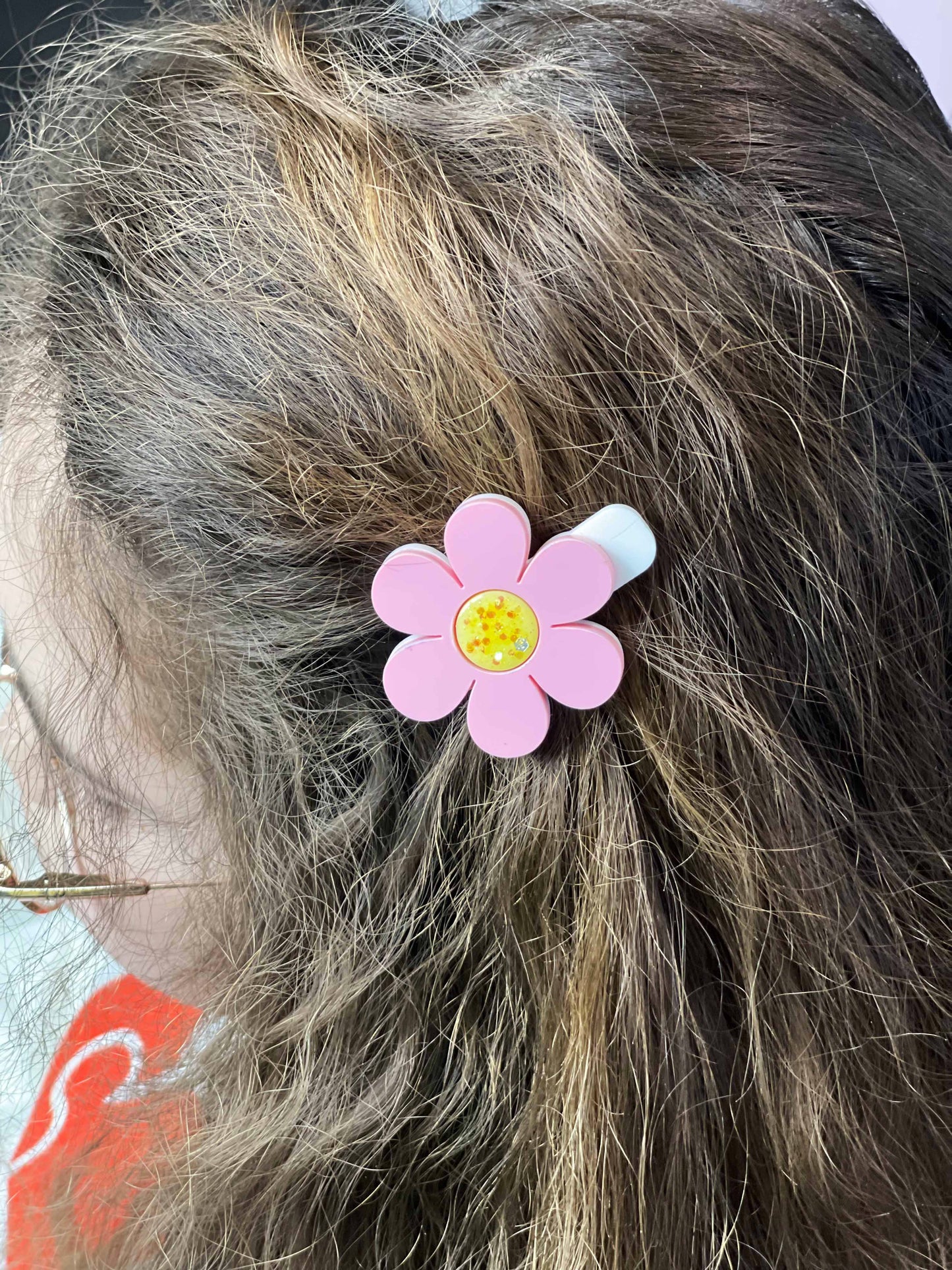 Barrette Marguerite Rose