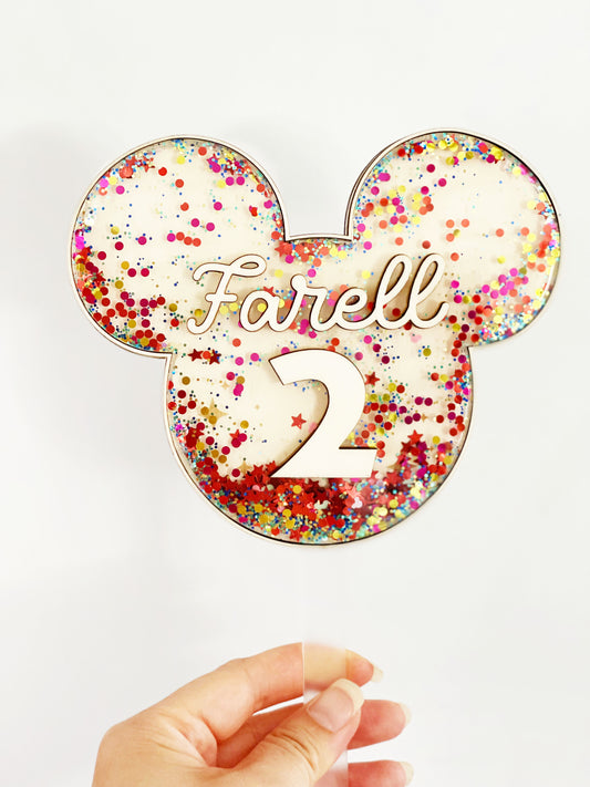 Shake Cake topper Souris