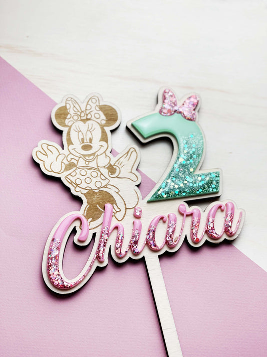 Cake topper Minnie Bois