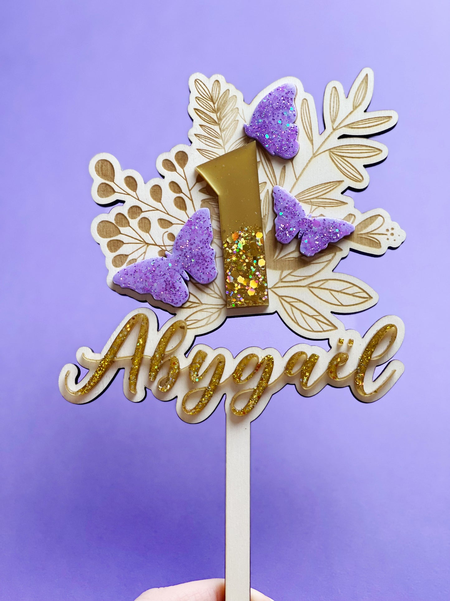 Cake topper Papillons