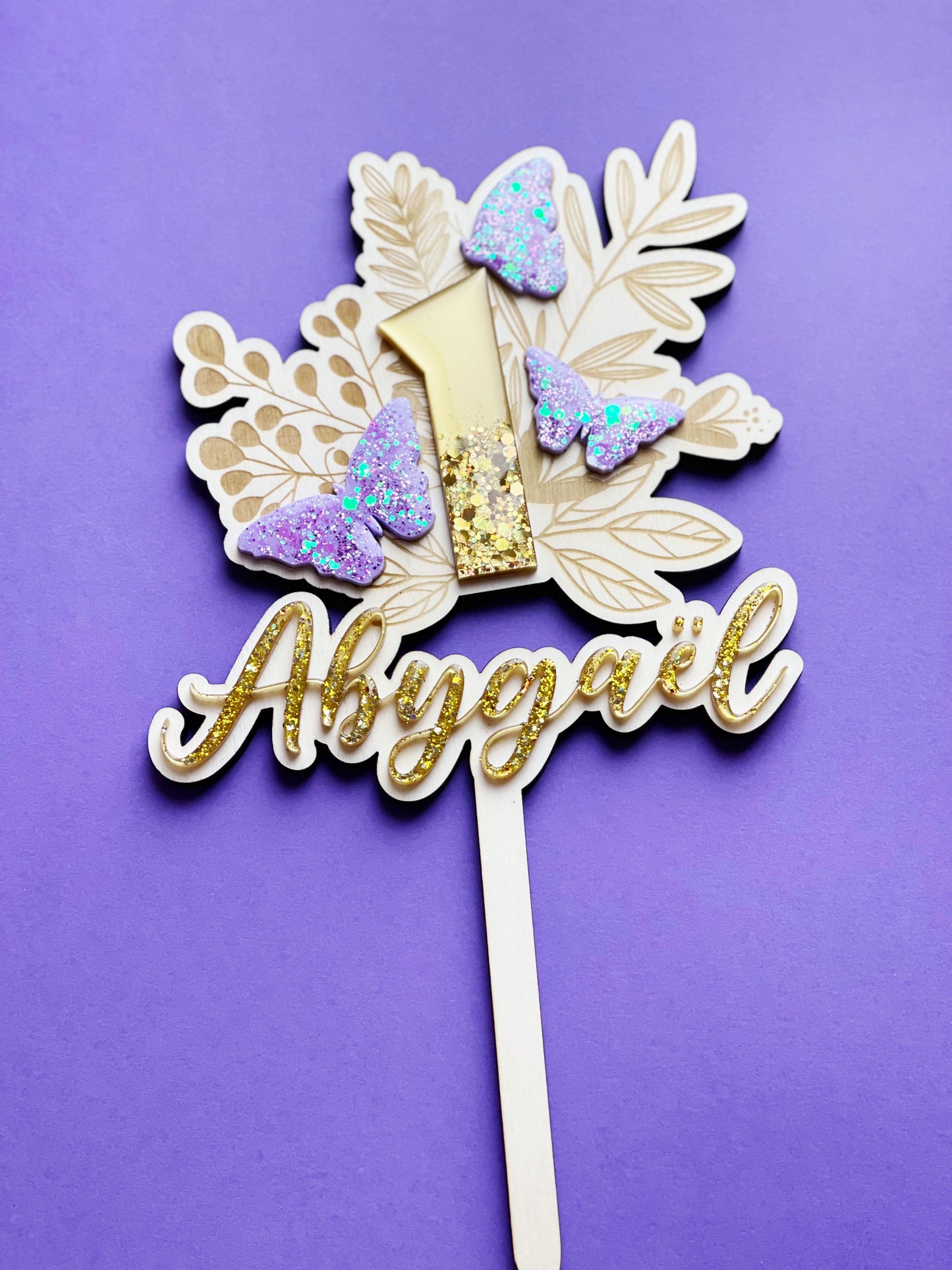 Cake topper Papillons