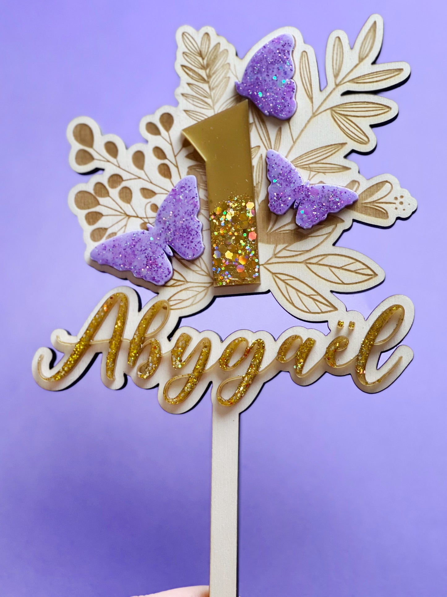 Cake topper Papillons