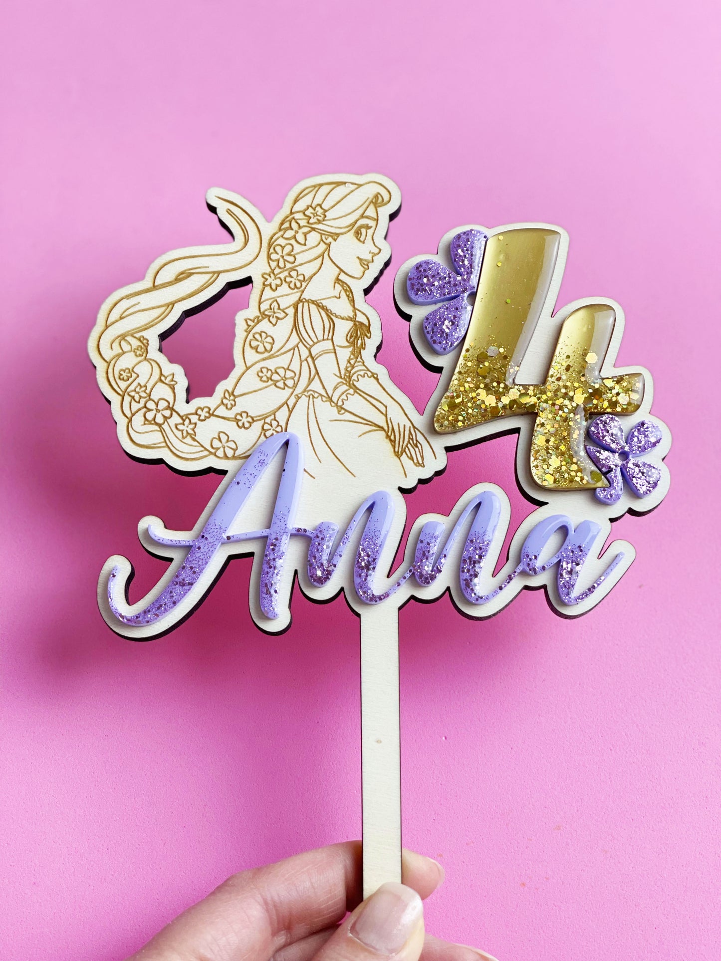 Cake topper Raiponce