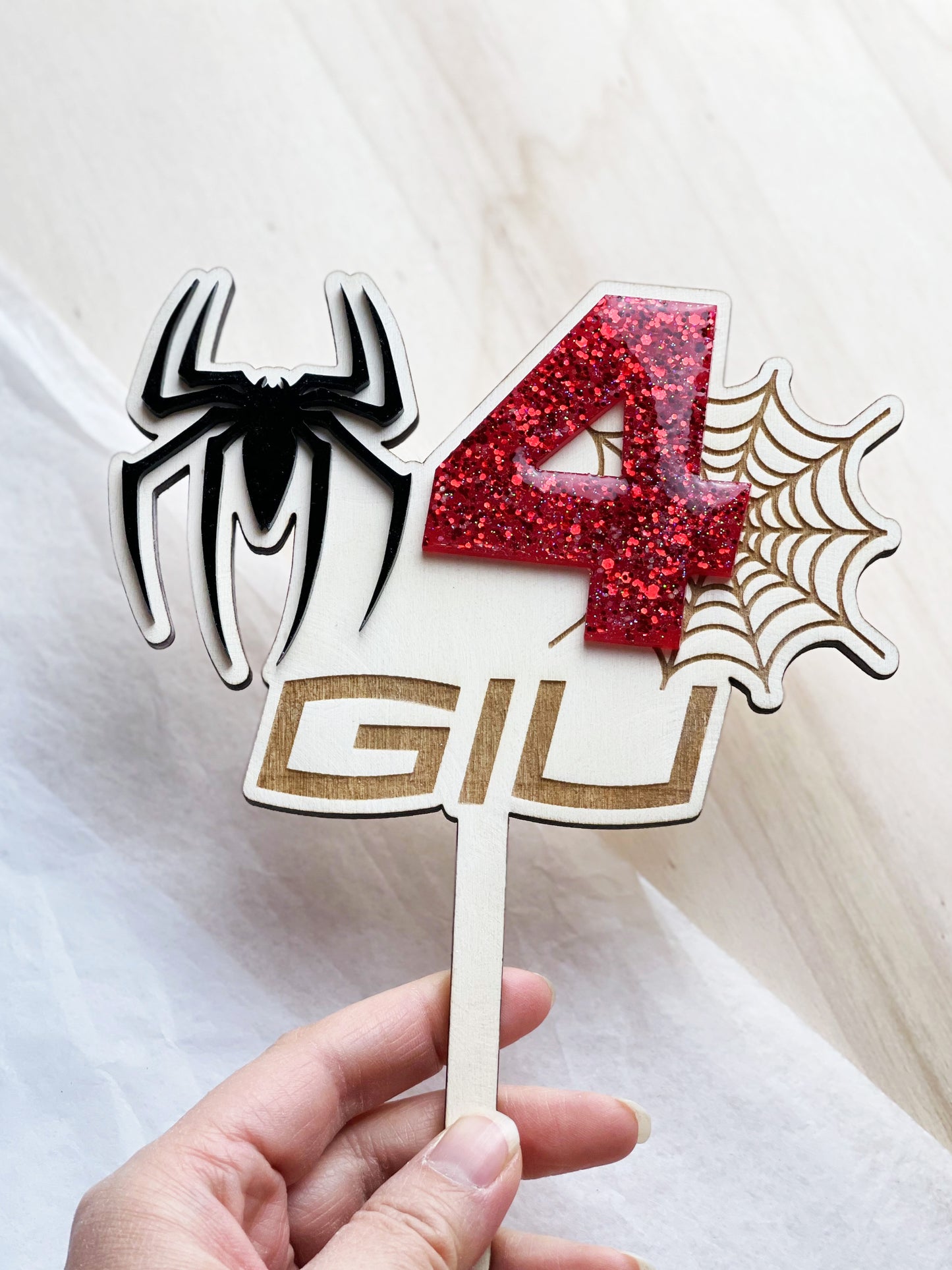 Cake topper Spider