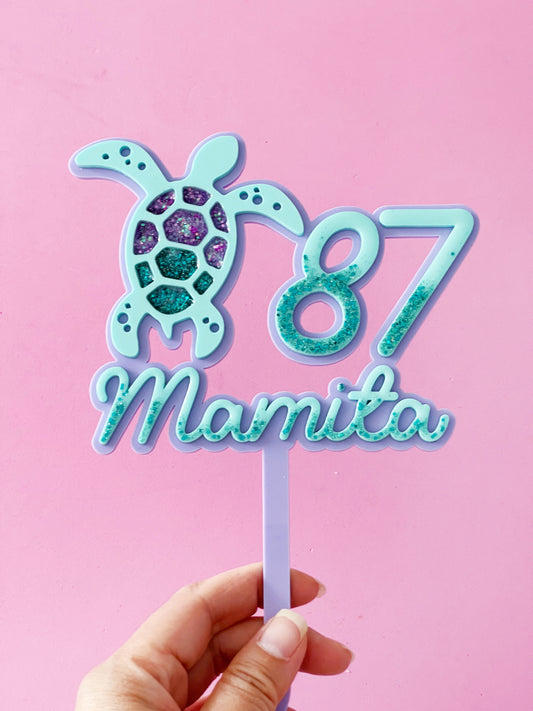 Cake topper Tortue de mer