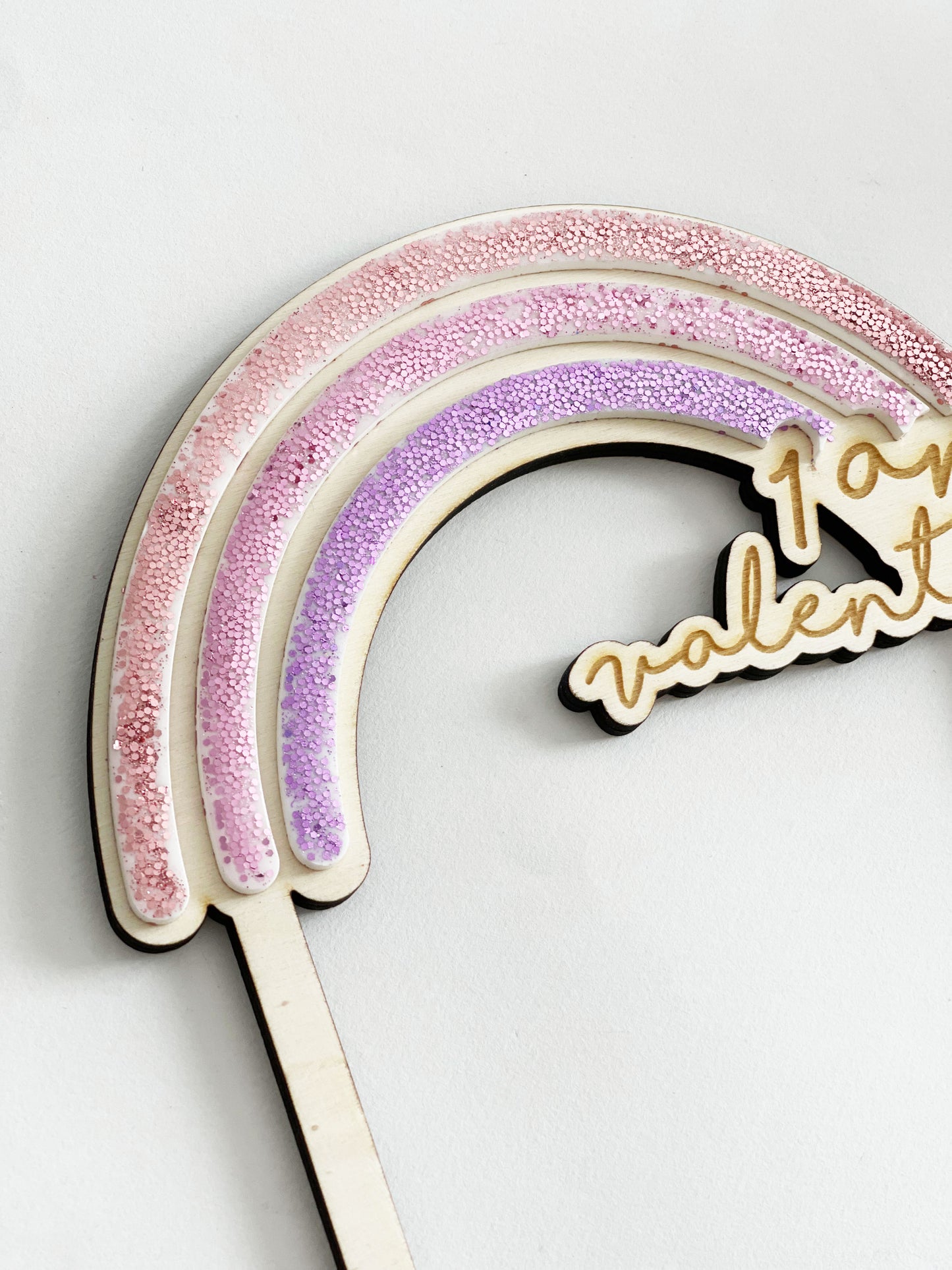 Cake topper Rainbow Pinky